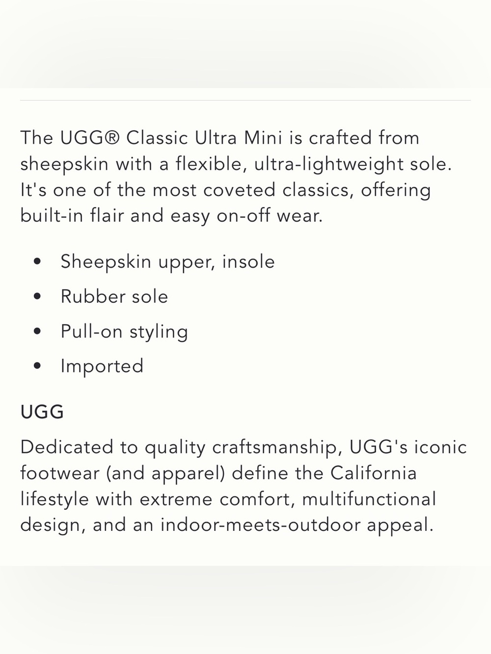 UGG Ultra Mini in warm lilac / lavender color NEW NWT in original box Size 10 - Picture 4 of 4